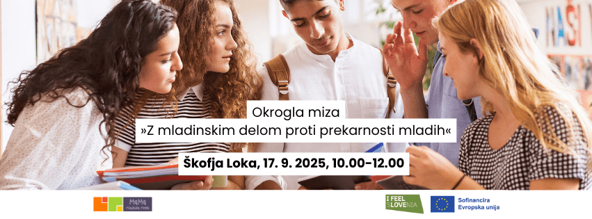 Okrogla miza o prekarnosti v Škofji Loki.